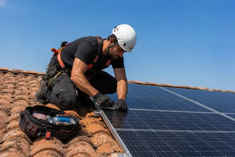 Maintenance et monitoring de panneaux solaires à la Chapelle-des-Fougeretz